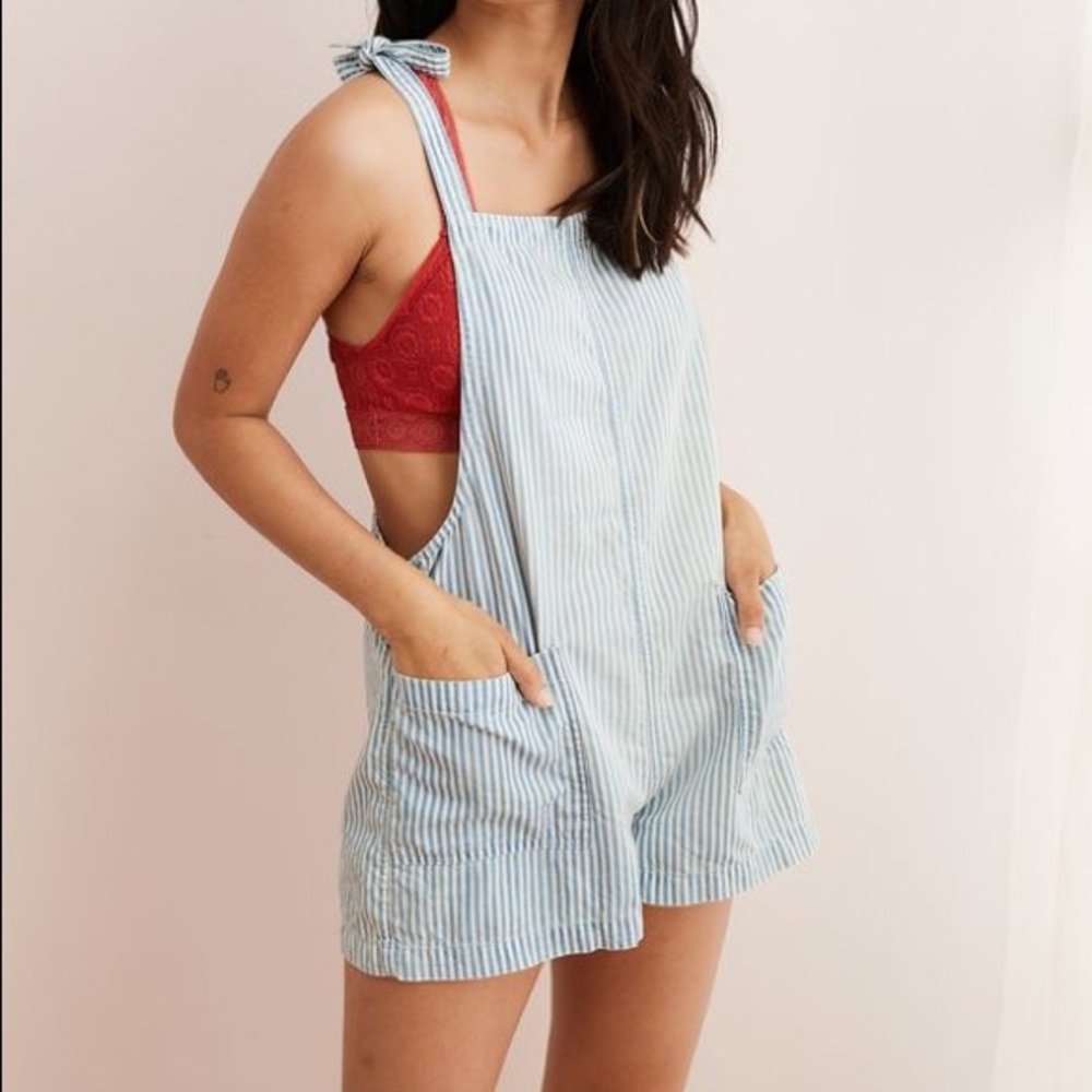 Pinstripe Overalls
